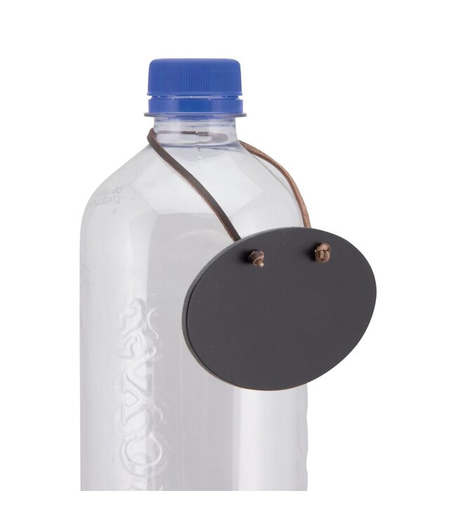 Flessenhanger tag | Ovaal | Incl. ophangkoord | 6,5x4,5x0,2cm | 6 Stuks