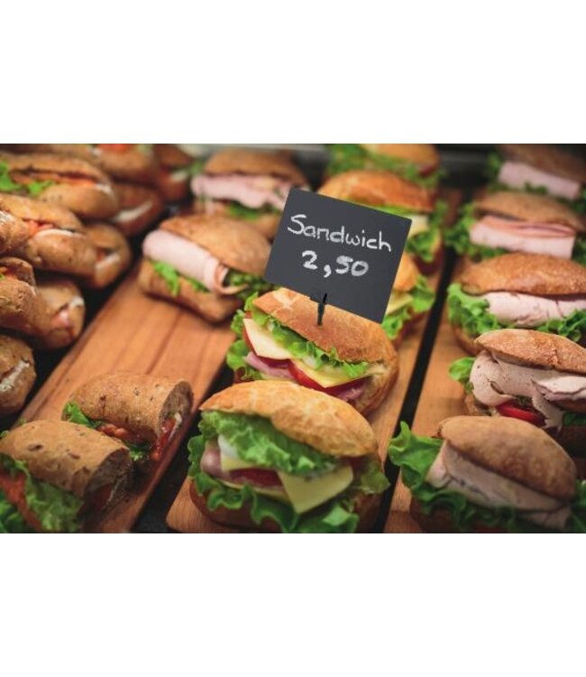 Prijskaarthouder prikker voor krijtbord tag | 20 stuks | 5x1,1x0,5cm