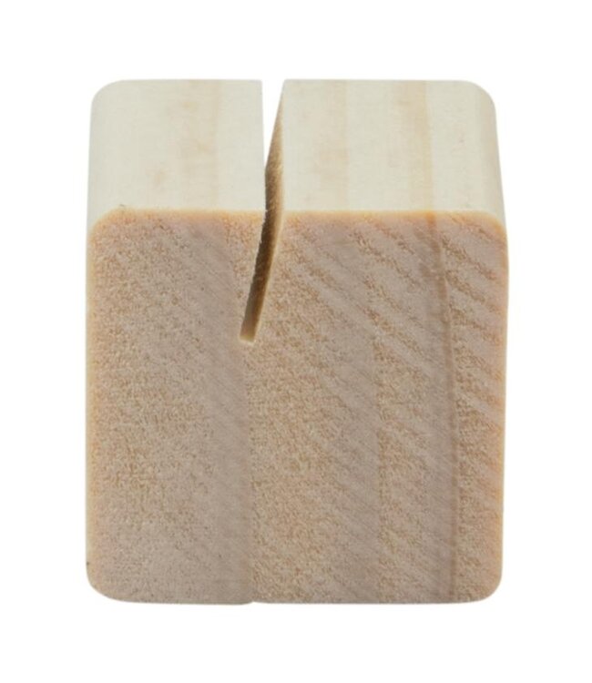 Krijtbordhouder voor prijskaartjes | Hout | 6 stuks | Incl. krijtstift