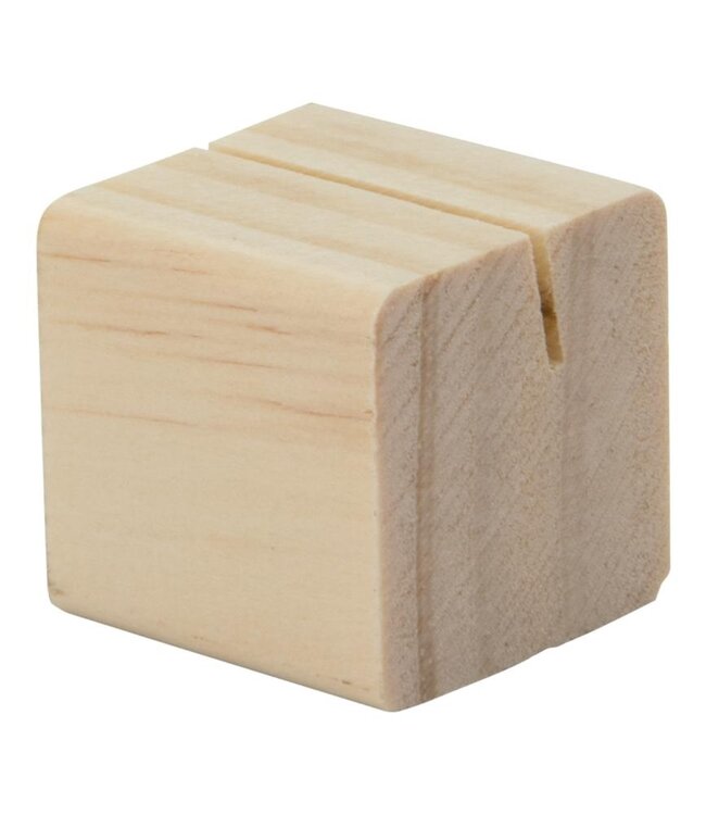 Krijtbordhouder voor prijskaartjes | Hout | 6 stuks | Incl. krijtstift