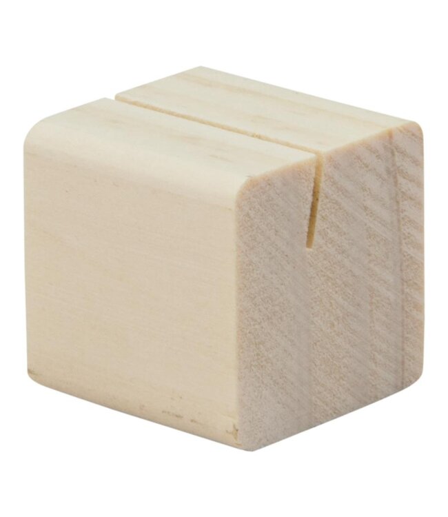 Krijtbordhouder voor prijskaartjes | Hout | 6 stuks | Incl. krijtstift