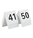 Securit Tafelnummers | 41 tot 50 | Wit kunststof