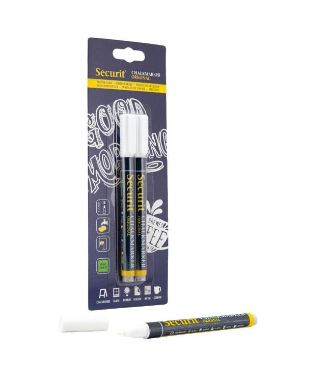 Krijtstiften set | Wit | 2 stuks | 1-2mm