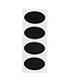 Krijtbord sticker etiket | Ovaal | 8 stuks | 4,7x8cm