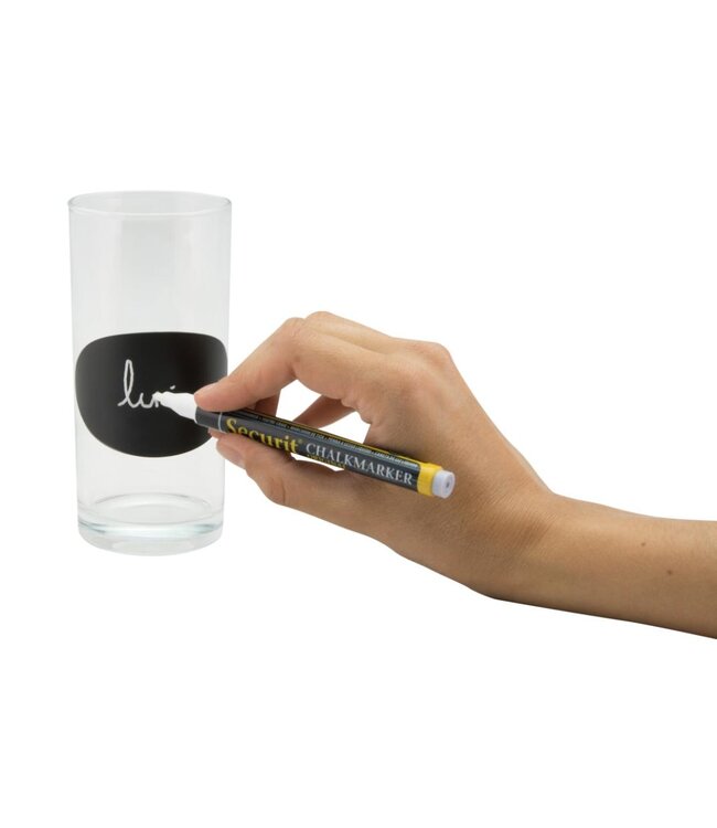 Krijtbord sticker etiket | Ovaal | 8 stuks | 4,7x8cm