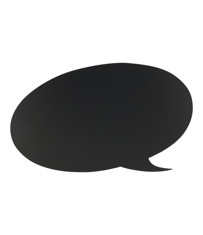 Muurkrijtbord | Tekstballon | Silhouette | 47x27,3x0,3cm