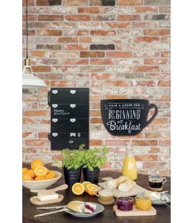 Weekplanner krijtbord | Wandmodel | 30x44,9x0,3cm