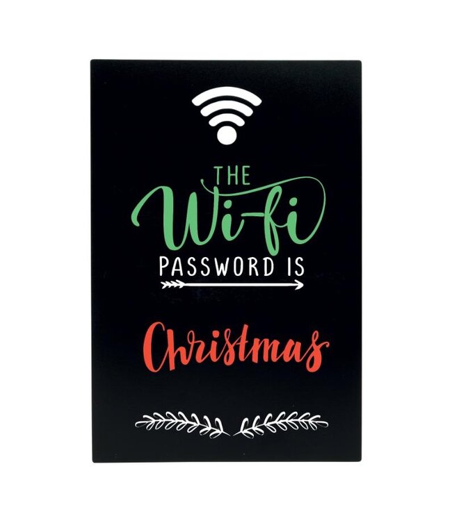 Muurkrijtbord | Wifi | 38x25x0,3cm