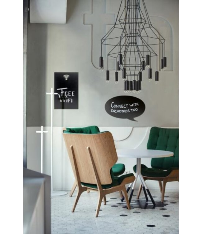 Muurkrijtbord | Wifi | 38x25x0,3cm