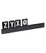 Letterplanken set | Zwart | 4 stuks | Incl. letters, cijfers en symbolen