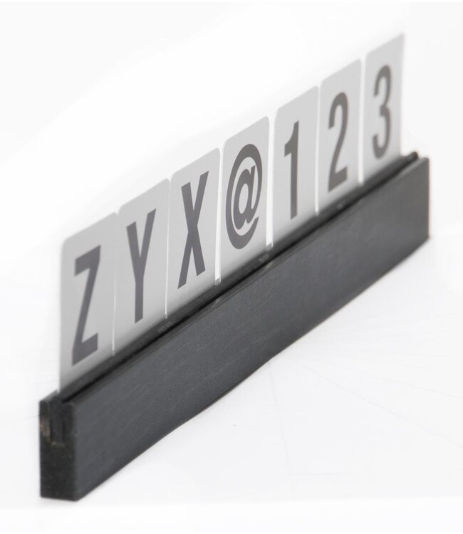 Letterplanken set | Zwart | 4 stuks | Incl. letters, cijfers en symbolen