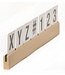 Letterplanken set | Hout | 4 stuks | Incl. letters, cijfers en symbolen