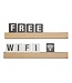 Letterplanken set | Hout | 4 stuks | Incl. letters, cijfers en symbolen