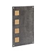 Muurkrijtbord en kurk prikbord combi | Betonlook | 58x38x1,5cm
