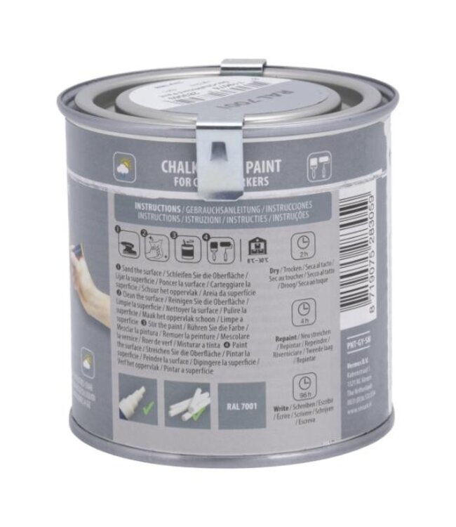 Krijtbordverf | Grijs | 250ml