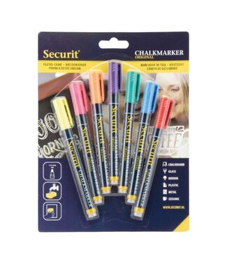 Securit Krijtstiften | Kleuren | 7 stuks | 1-2mm