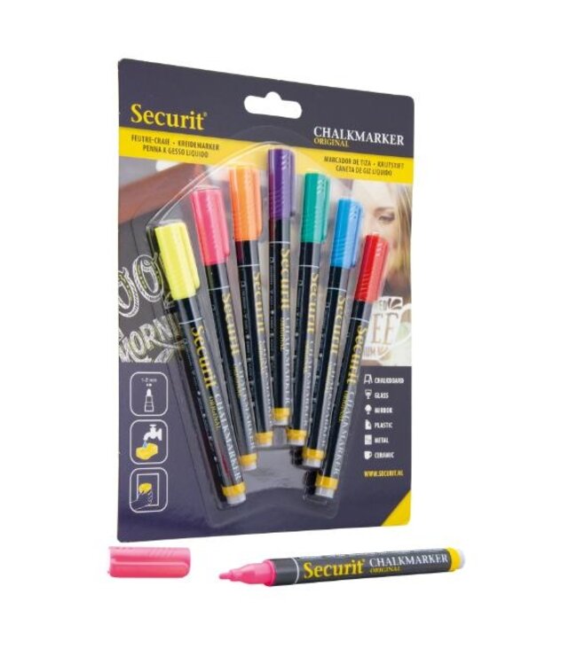 Krijtstiften | Kleuren | 7 stuks | 1-2mm