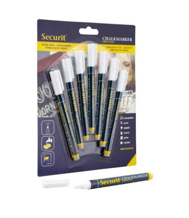 Krijtstiften | Wit | 7 stuks | 1-2mm