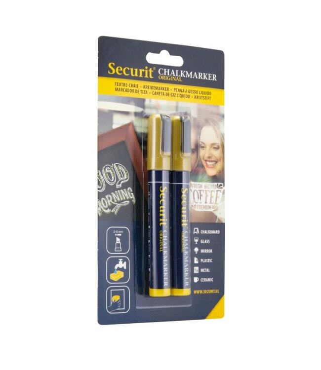 Krijtstiften | Goud | 2-6mm | 2 stuks