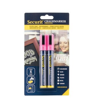 Securit Krijtstiften | Roze | 2-6mm | 2 stuks