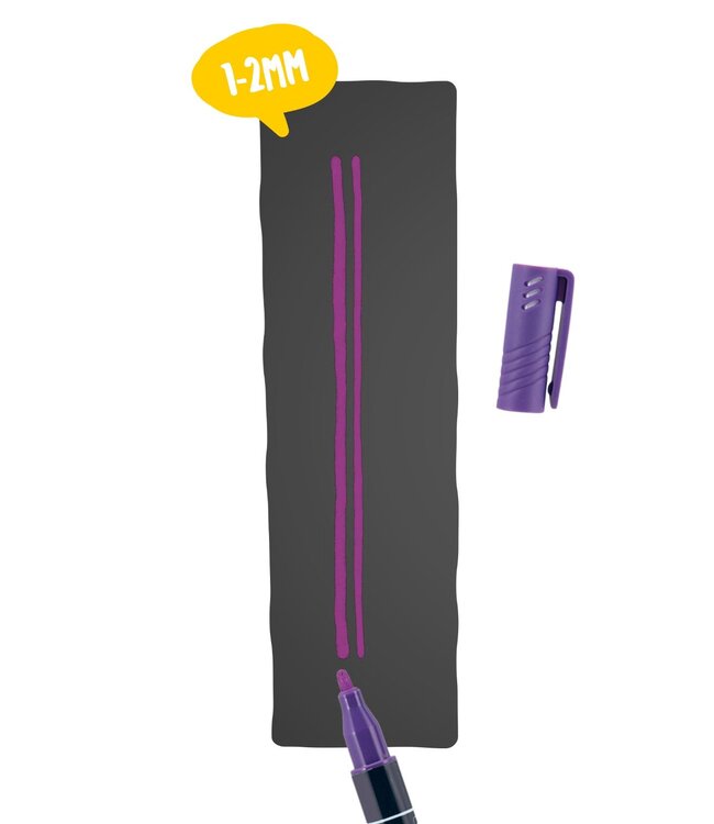 Krijtstift | Paars | 1-2mm