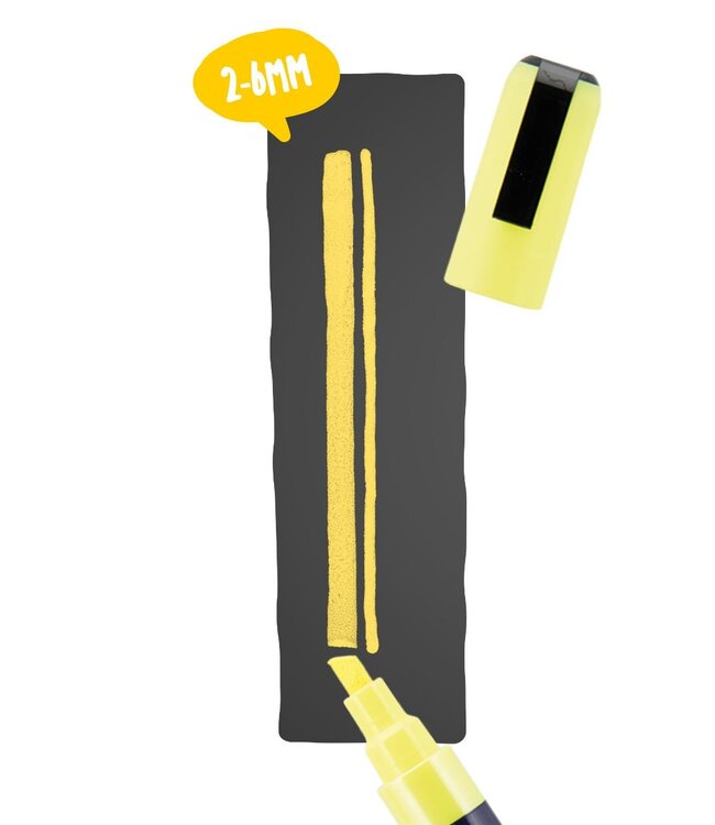 Krijtstift | Geel | 2-6mm