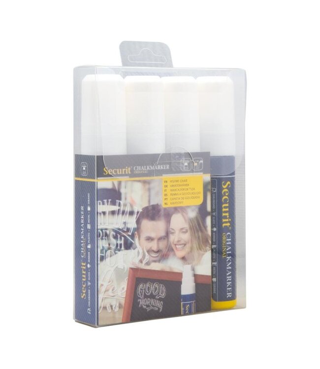 Krijtstiften set | Wit | 4 stuks | 7-15mm