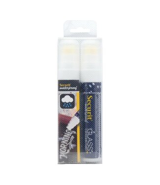 Securit Krijtstiften set | Wit | Waterproof | 2 stuks | 7-15mm