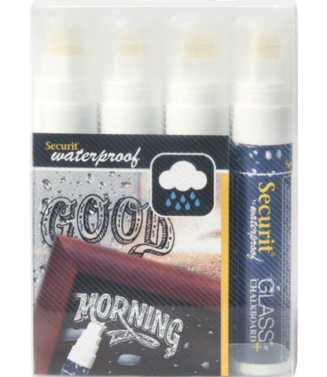Krijtstiften set | Wit | Waterproof | 4 stuks | 7-15mm