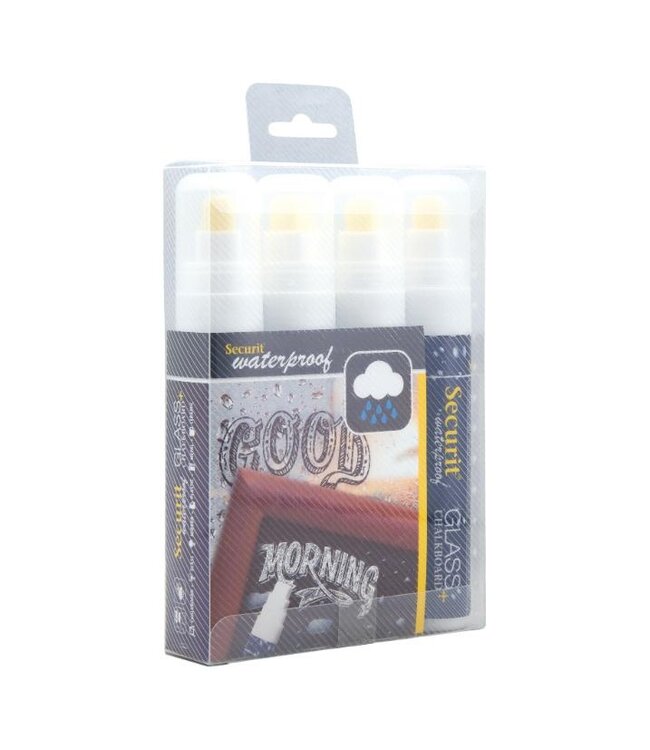Krijtstiften set | Wit | Waterproof | 4 stuks | 7-15mm