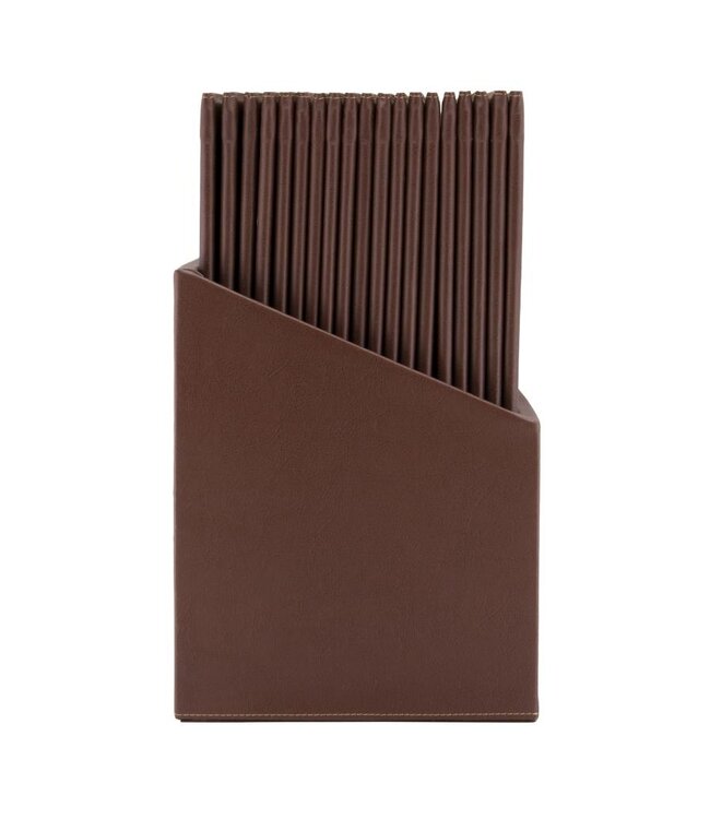 Menukaarten box | Classic | Bruin | Incl. 20 menukaarten
