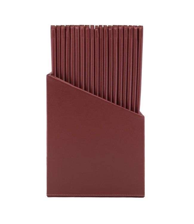 Menukaarten box | Classic | Wijnrood | Incl. 20 menukaarten