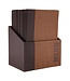 Menukaarten box | Trendy | Lichtbruin | Incl. 20 A4 menukaarten