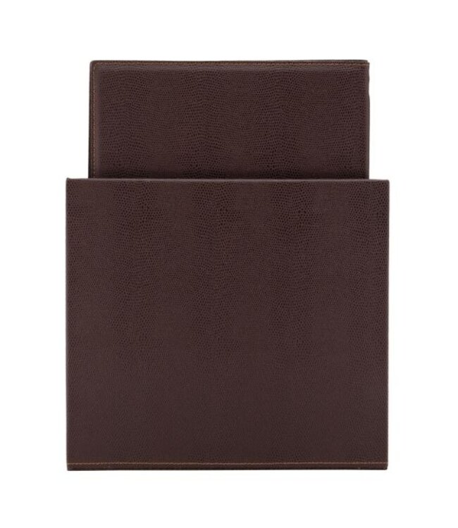 Menukaarten box | Trendy | Lichtbruin | Incl. 20 A4 menukaarten