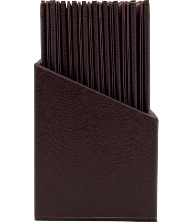 Menukaarten box | Trendy | Wijnrood | Incl. 20 A4 menukaarten
