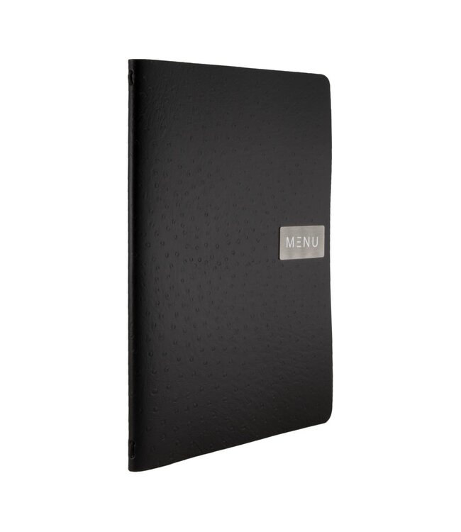 Menukaart | Leder | A4 | Zwart | Ego