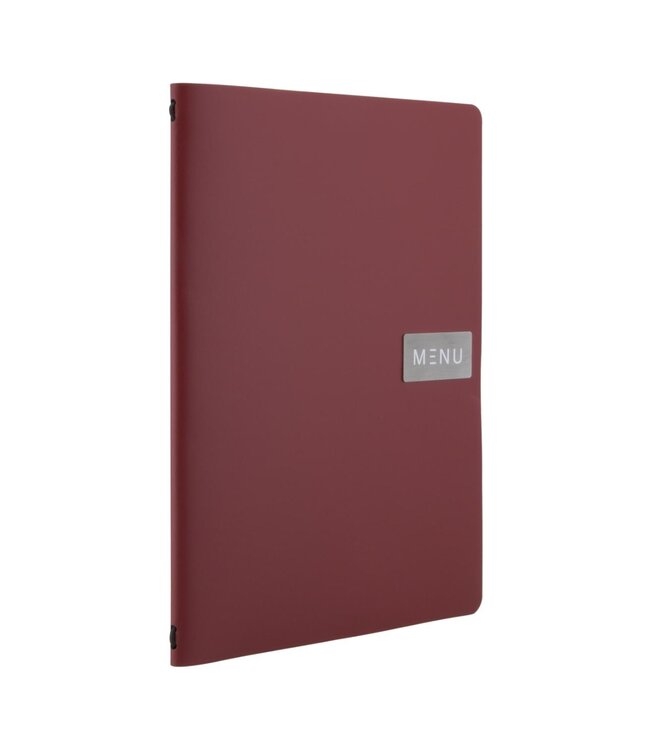 Menukaart | Leder | A4 | Rood | Royal