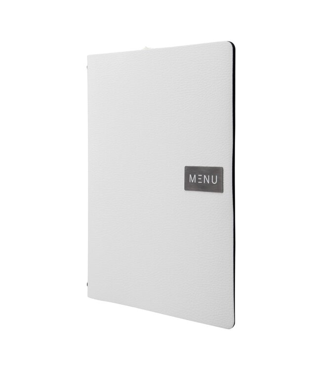 Menukaart | Leder | A4 | Wit | Raw