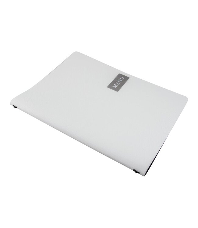 Menukaart | Leder | A4 | Wit | Raw