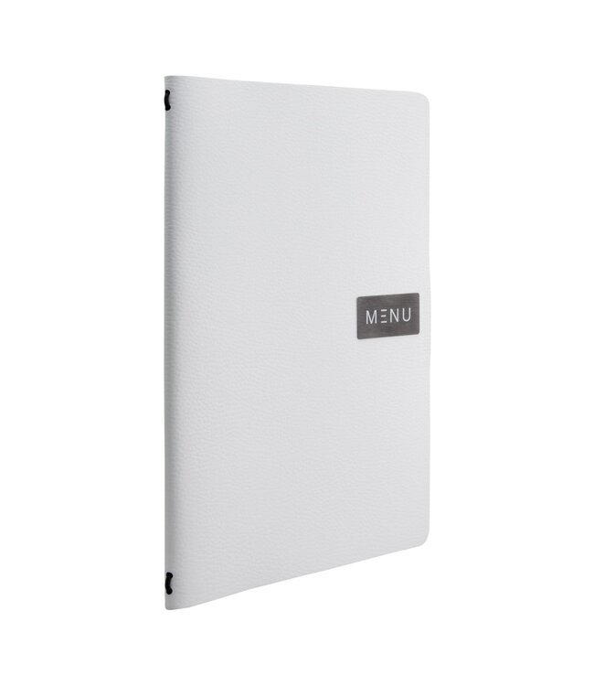 Menukaart | Leder | A4 | Wit | Raw