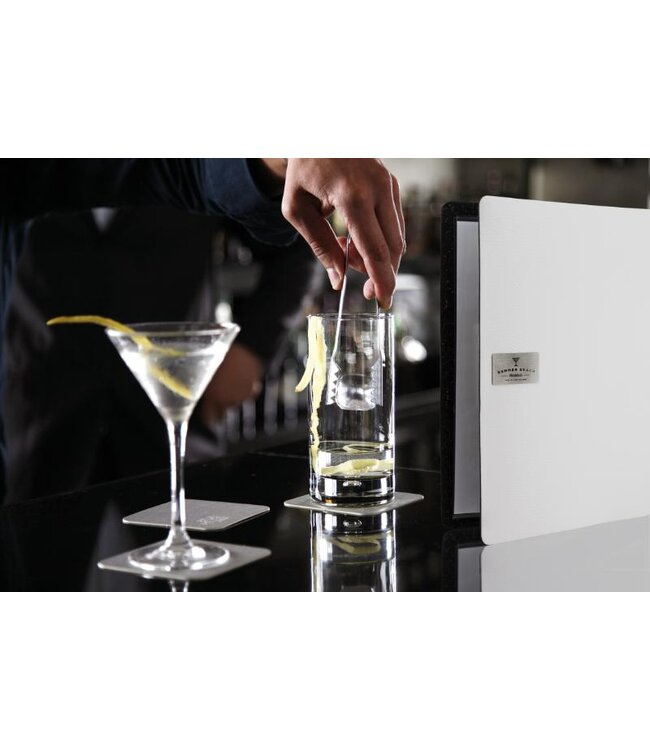 Menukaart | Leder | A4 | Wit | Raw