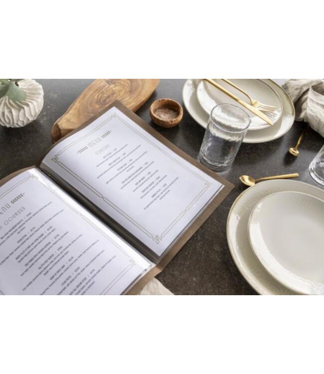 Menukaartmap | Nature | A4 | Bruin