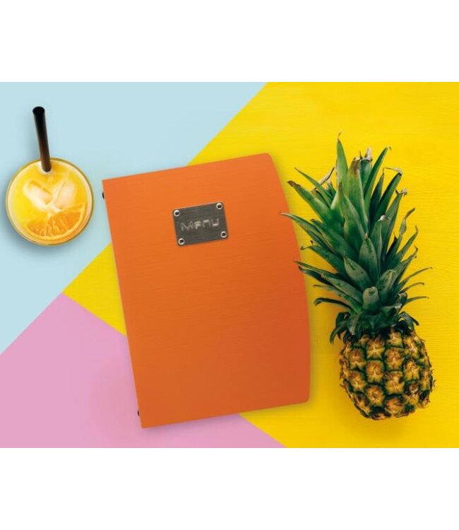 Menukaart houder Rio | A4 | Oranje | Menu