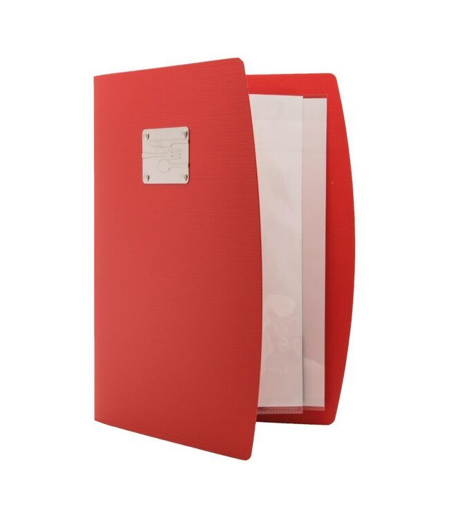 Menukaart houder Rio | A4 | Rood | Bestek