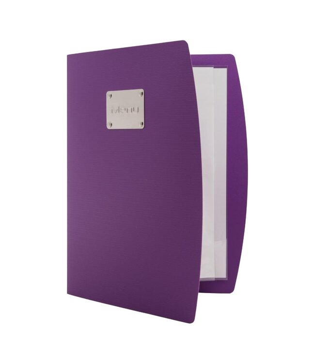 Menukaart houder Rio | A4 | Paars | Menu