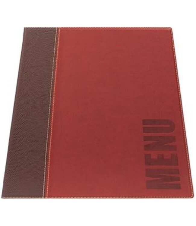 Menukaart | A4 | Trendy | Wijnrood