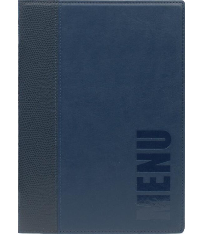 Menukaart | A5 | Trendy | Blauw