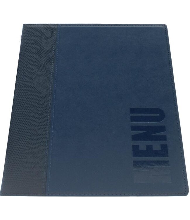 Menukaart | A5 | Trendy | Blauw