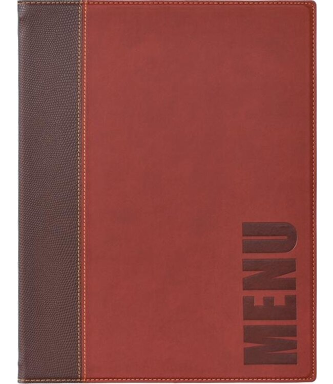 Menukaart | A5 | Trendy | Wijnrood