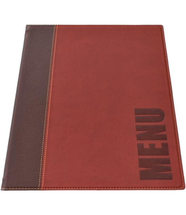 Menukaart | A5 | Trendy | Wijnrood